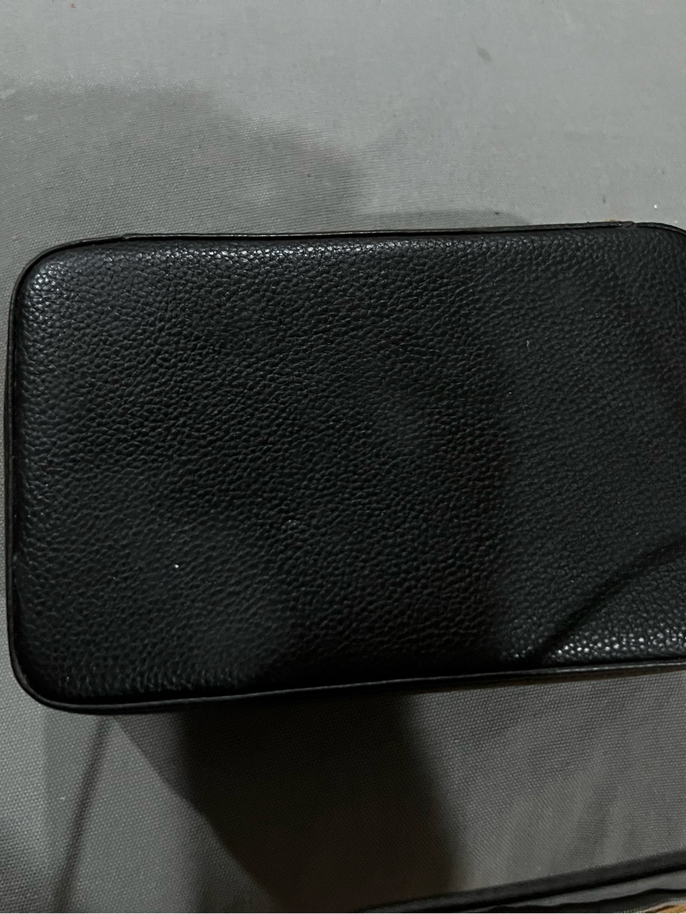 R.H. Macy & Co. Men's Travel Jewelry Case black faux black - Picture 3 of 6